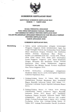 SK NOMOR 26 TAHUN 2026 - KPA