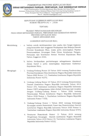 SK NOMOR 173 TAHUN 2026 - PEJABAT PENATAUSAHAAN KEUANGAN