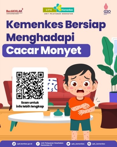 WHO Menyatakan Darurat Kesehatan Global Cacar Monyet, Kemenkes Bersiap Menghadapi Cacar Monyet
