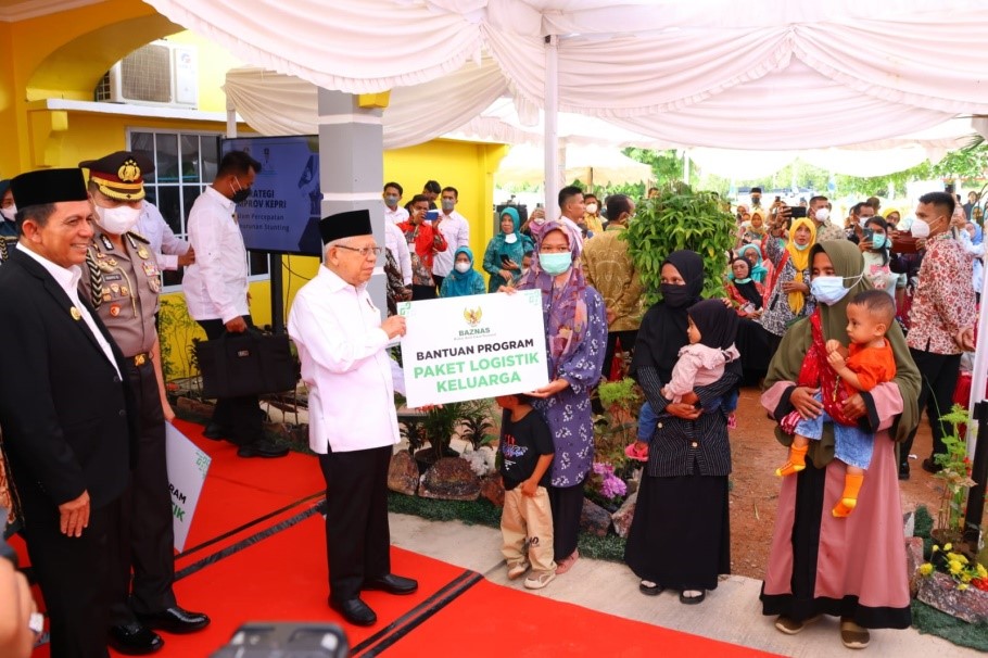 Kunjungi Posyandu Kasih Ibu di Bintan, Wapres Ma'ruf Amin Dorong Percepatan Penurunan Stunting