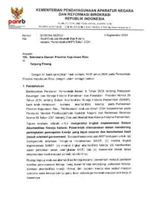 LAPORAN HASIL EVALUASI (LHE) SAKIP 2024