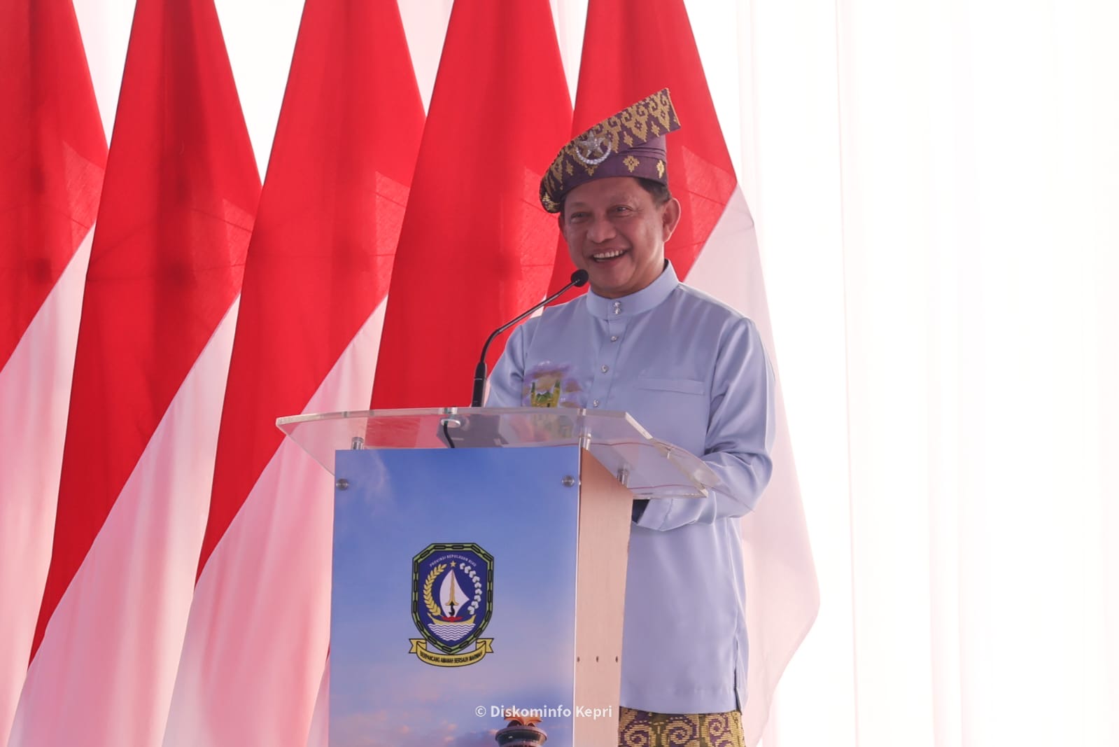 Mendagri Tito Karnavian Resmikan Groundbreaking Museum dan Monumen Bahasa Nasional di Pulau Penyengat