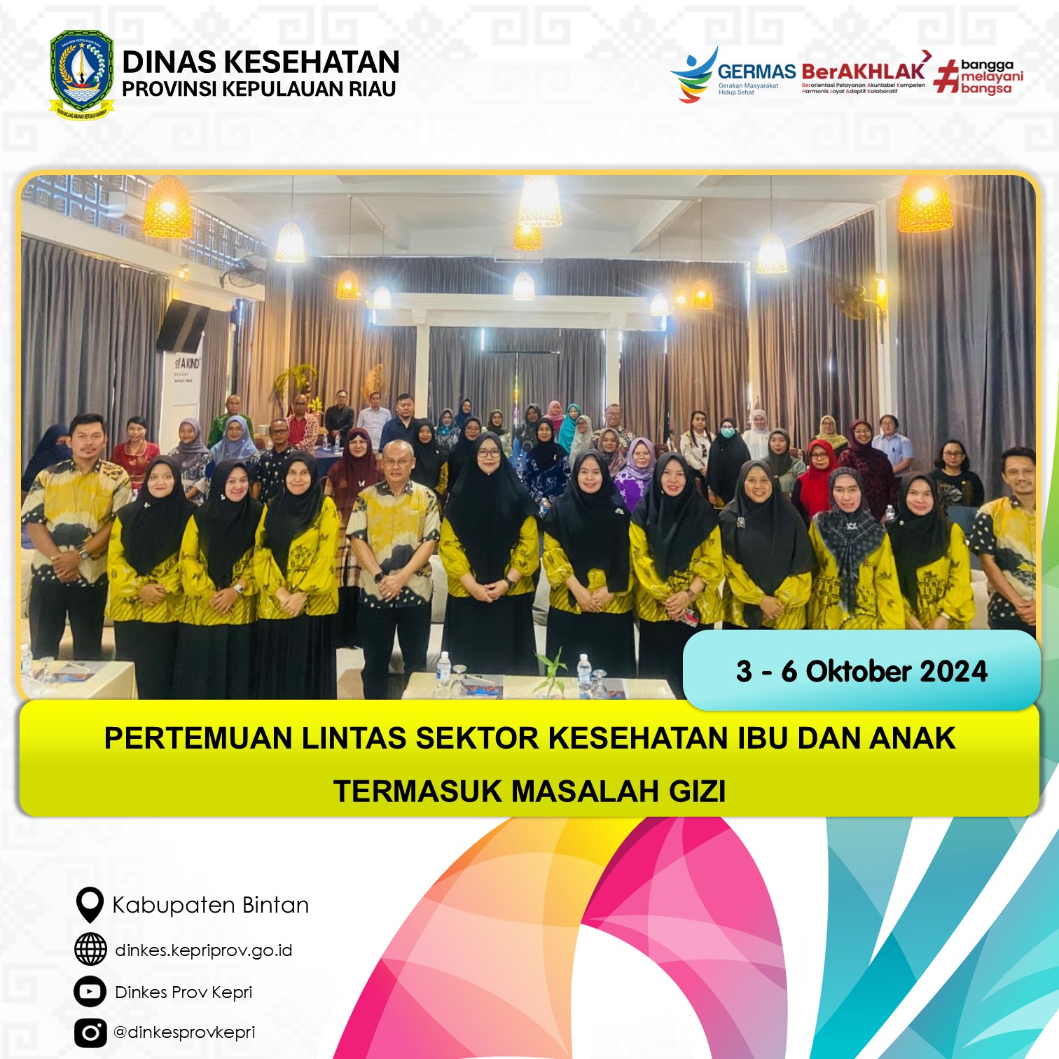 Dinkes Kepri Gelar Pertemuan Lintas Sektor, Bahas Isu Kesehatan Ibu dan Anak Termasuk Masalah Gizi