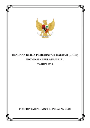 RKPD PROVINSI KEPULAUAN RIAU TAHUN 2024