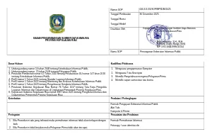 SOP Penanganan Keberatan Informasi