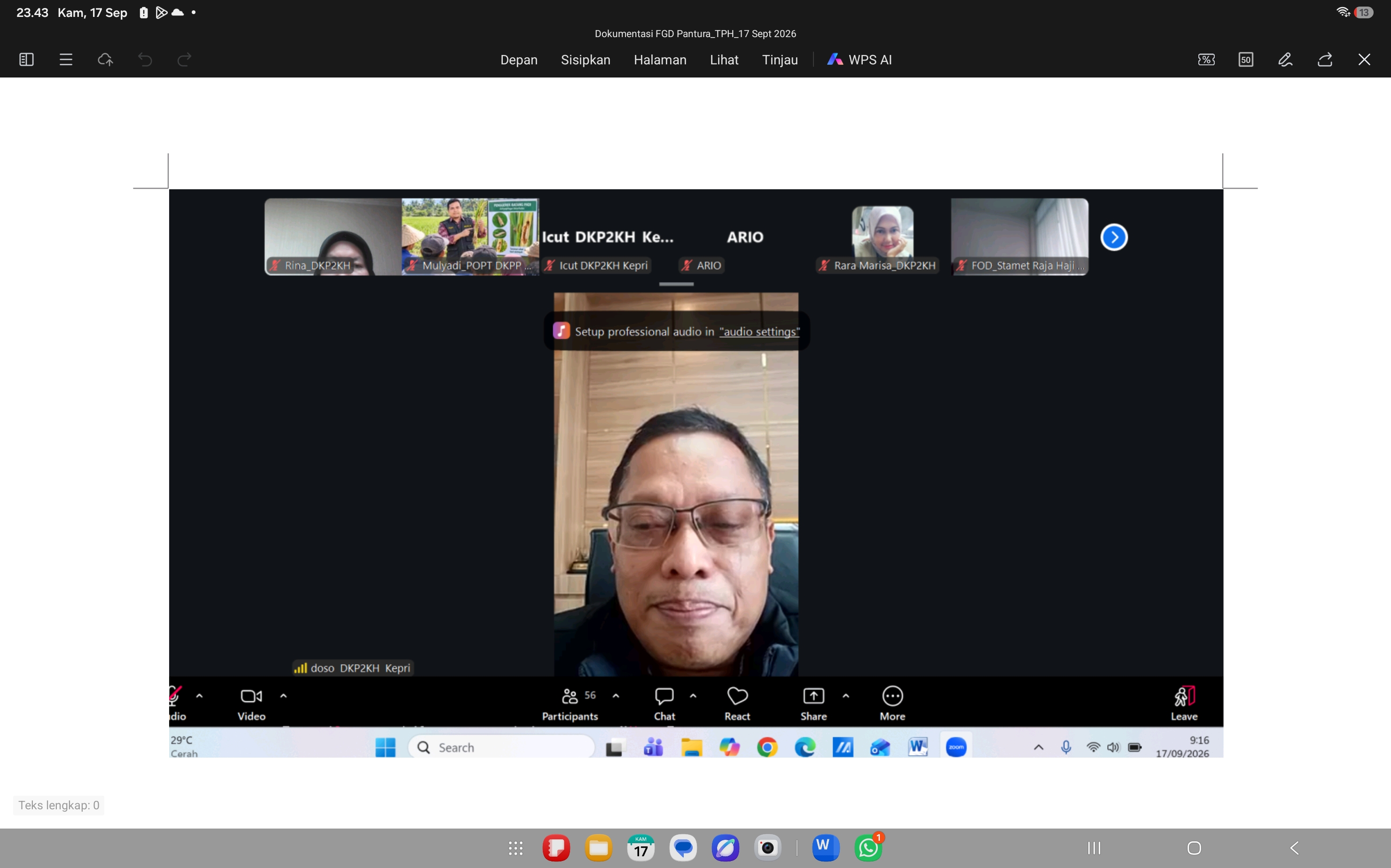 DKP2KH Kepri Matangkan Pembentukan Brigade DETEKSI PANTURA dan DPI