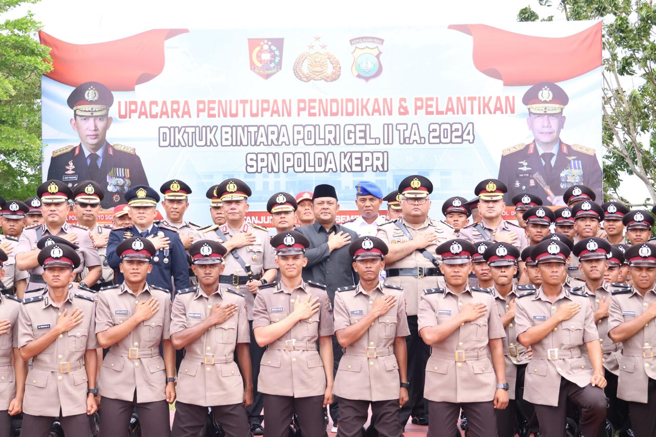 Ketua DPRD Kepri Hadiri Upacara Penutupan Pendidikan Bintara Polri Gelombang II Tahun 2024