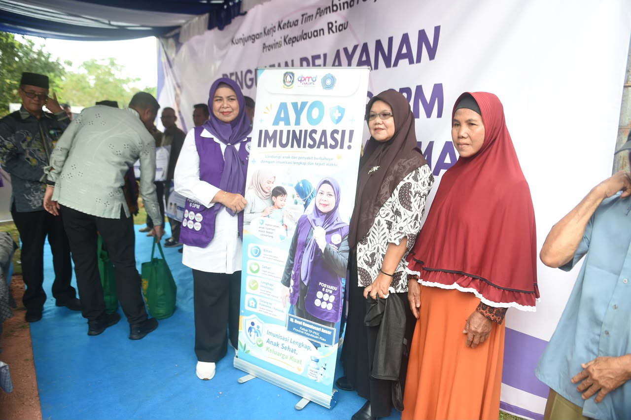Dewi Ansar Kunjungi Posyandu Melati II Bintan, Dorong Penguatan Pelayanan 6 Bidang SPM
