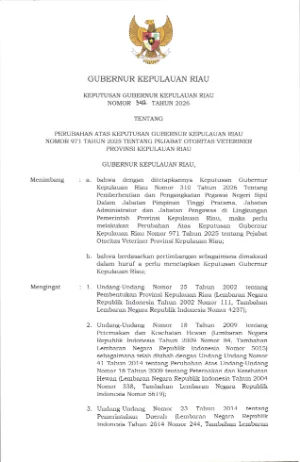 SK GUB NOMOR 342 TAHUN 2026_TENTANG PEJABAT OTORITAS VETERINER
