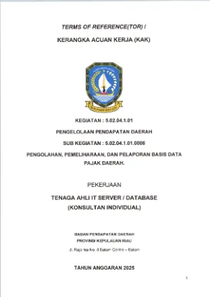 Pengadaan Barang Dan Jasa Tahun 2025