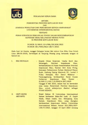 5. PKS PROV KEPRI DAN UIB 2025
