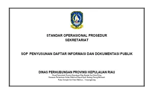 6. SOP Penyusunan Daftar Informasi dan Dokumentasi Publik Dishub FIX