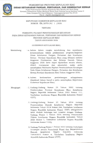 SK NOMOR 174 TAHUN 2026 - PEMBANTU PEJABAT PENATAUSAHAAN KEUANGAN