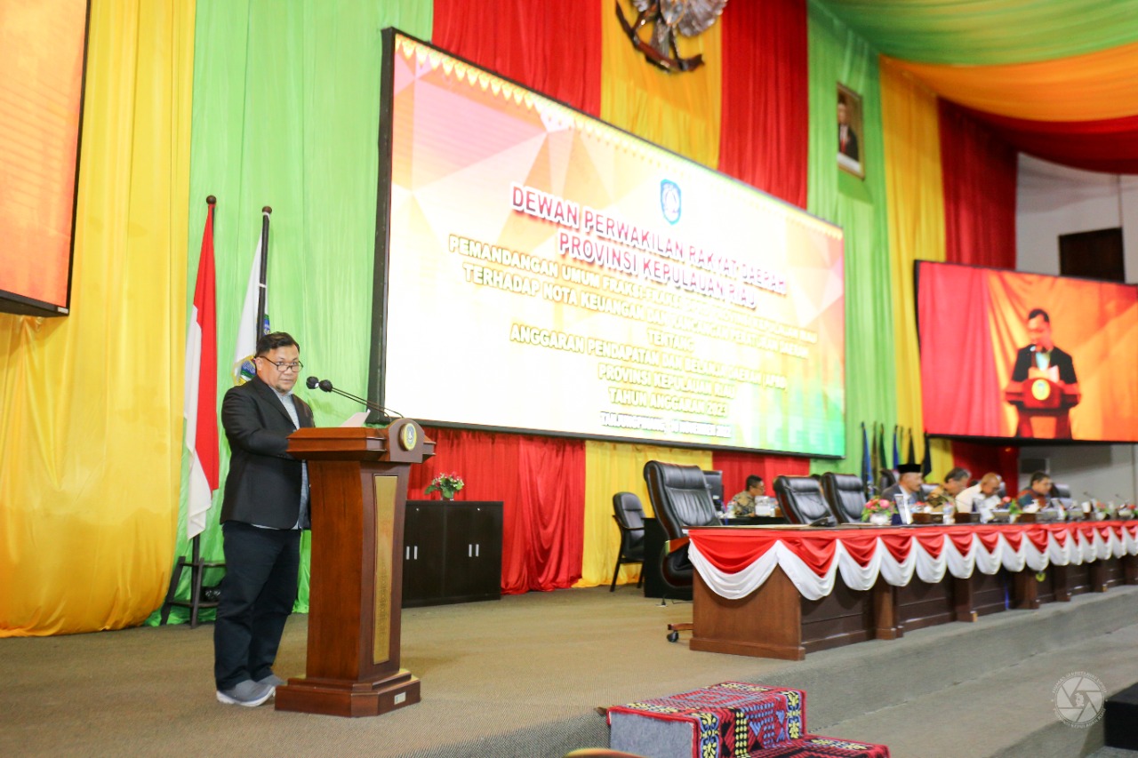 Pemandangan Umum Fraksi DPRD Provinsi Kepri terhadap Nota Keuangan dan Ranperda tentang APBD Kepri TA 2023