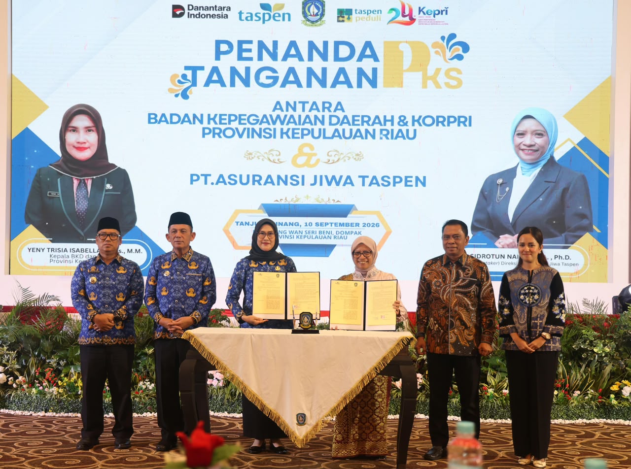 Perkuat Perlindungan ASN di Kepri Pemprov Kepri dan PT Asuransi Jiwa Taspen Jalin Kerja Sama