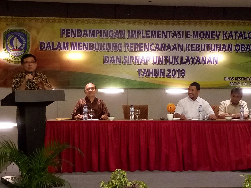Pendampingan Iimplementasi E-Monev Katalog Dalam Mendukung Perencanaan Kebutuhan Obat (RKO) & SIPNAP