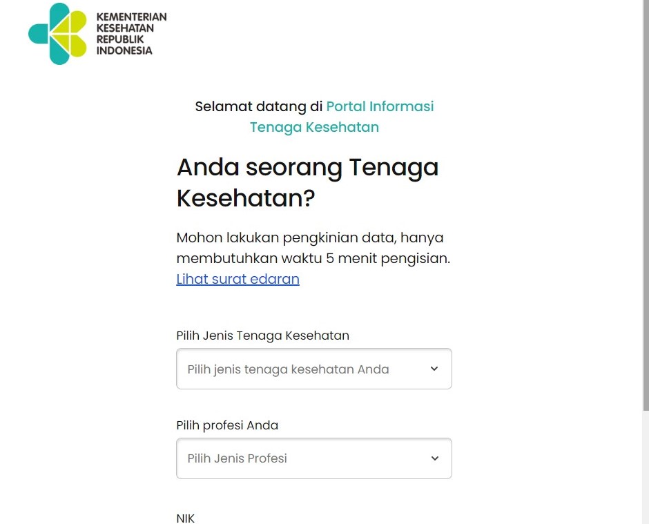 Sudahkah Anda Melakukan Pengkinian Data Sebagai Tenaga Kesehatan?