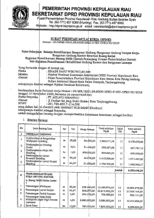 Surat Perintah Mulai Pekerjaan