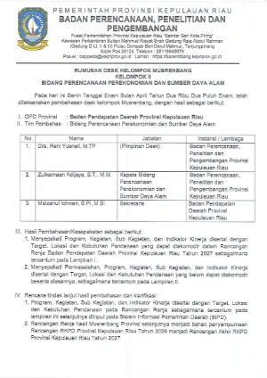 BA MUSRENBANG EKO SDA