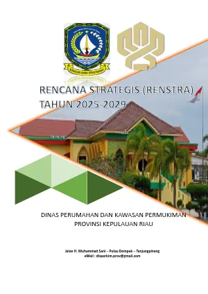 Renstra Dinas Perumahan dan Kawasan Permukiman Provinsi Kepulauan Riau