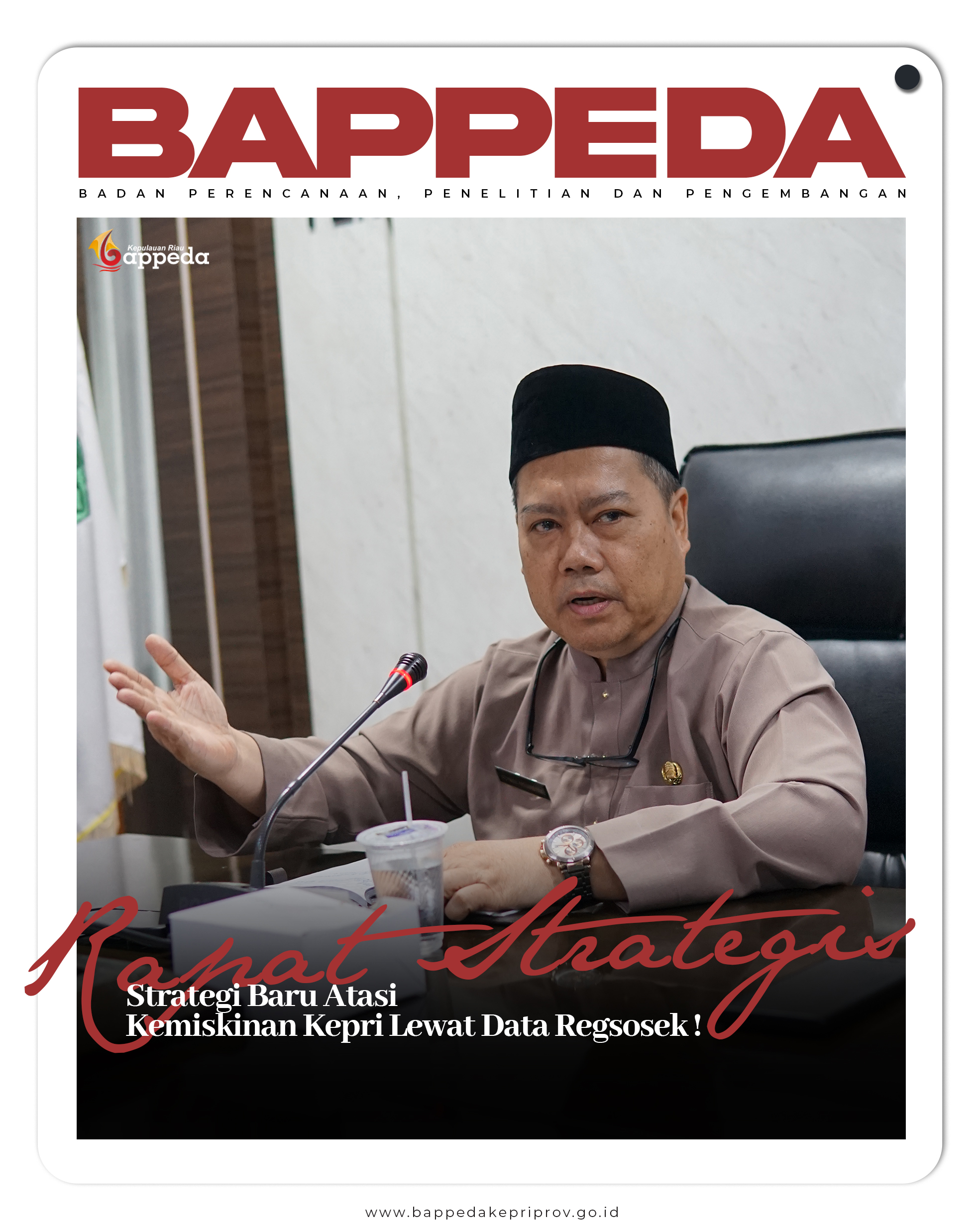 Sekretaris Badan Perencanaan, Penelitian dan Pengembangan (Bappeda) Provinsi Kepulauan Riau Achmad Ardiansyah memimpin rapat audiensi bersama perwakilan Kementerian Agama Provinsi Kepulauan Riau