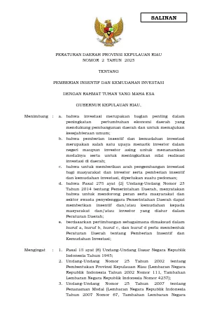 PERDA-PROVINSI-KEPRI-NOMOR-2-TAHUN-2025-TENTANG-PEMBERIAN-INSENTIF-DAN-KEMUDAHAN-INVESTASI
