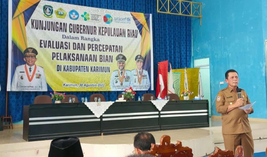 Gubernur Kepri Evaluasi Pelaksanaan BIAN di Karimun