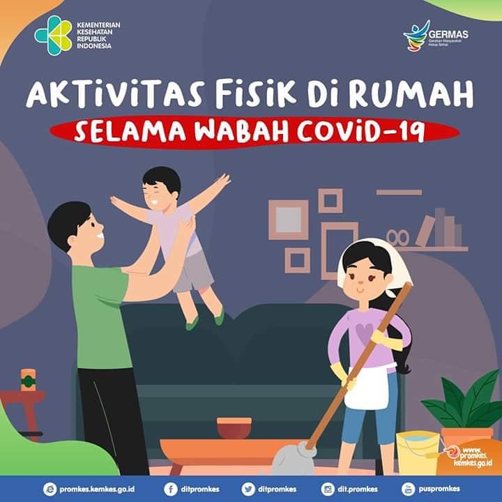 Tetap dirumah aja tidak berarti menjadi penghambat dalam beraktivitas fisik
