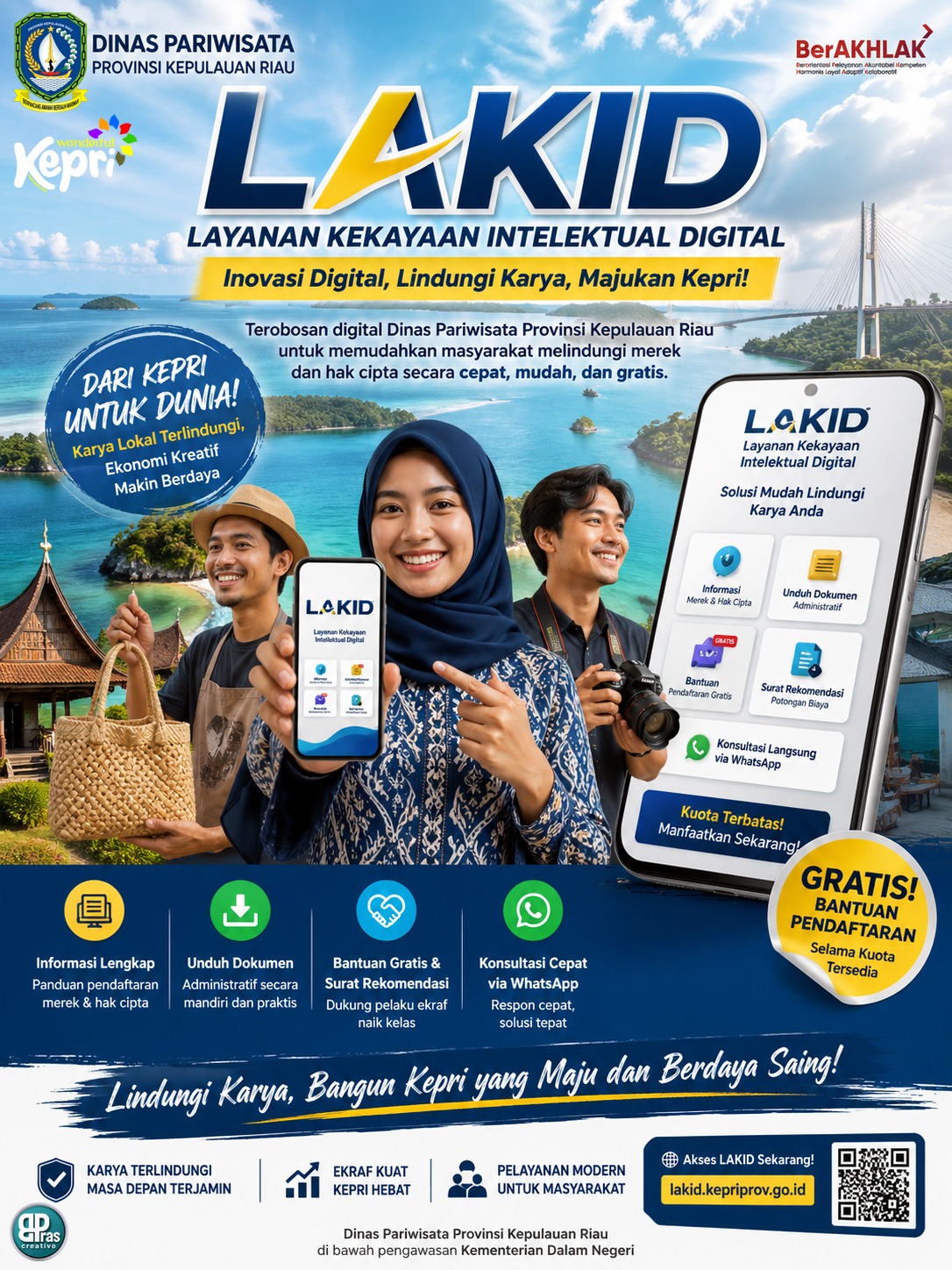 LAKID Hadir! Terobosan Inovasi Digital Kepri Lindungi Hak Kekayaan Intelektual Tanpa Batas Wilayah