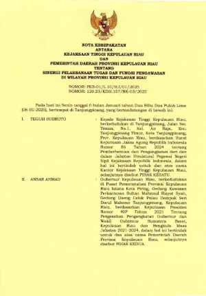 KEJATI SINERGI TUGAS DAN FUNGSI PENGAWASAN