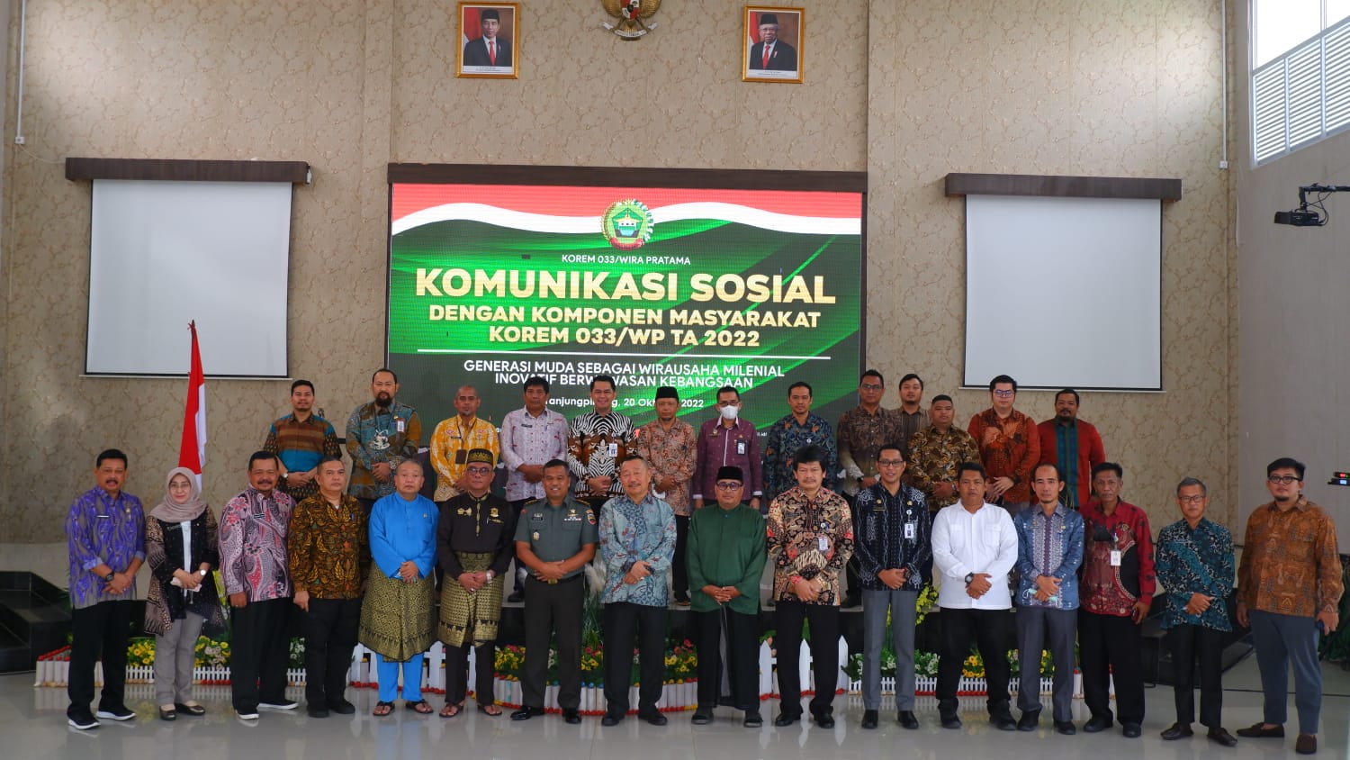 Anggota DPRD Provinsi Kepri Bobby Jayanto Hadiri Komsos Korem 033/WP