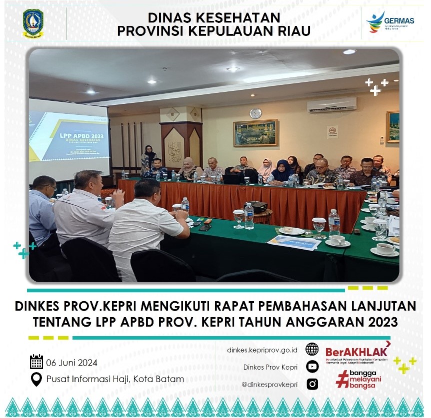 Dinkes Kepri Melakukan Pembahasan Lanjutan LPP APBD Provinsi Kepri Tahun 2023 Bersama DPRD Provinsi Kepri