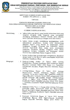 SK NOMOR 177 TAHUN 2026 - PEMBANTU PENGURUS BARANG PENGGUNA