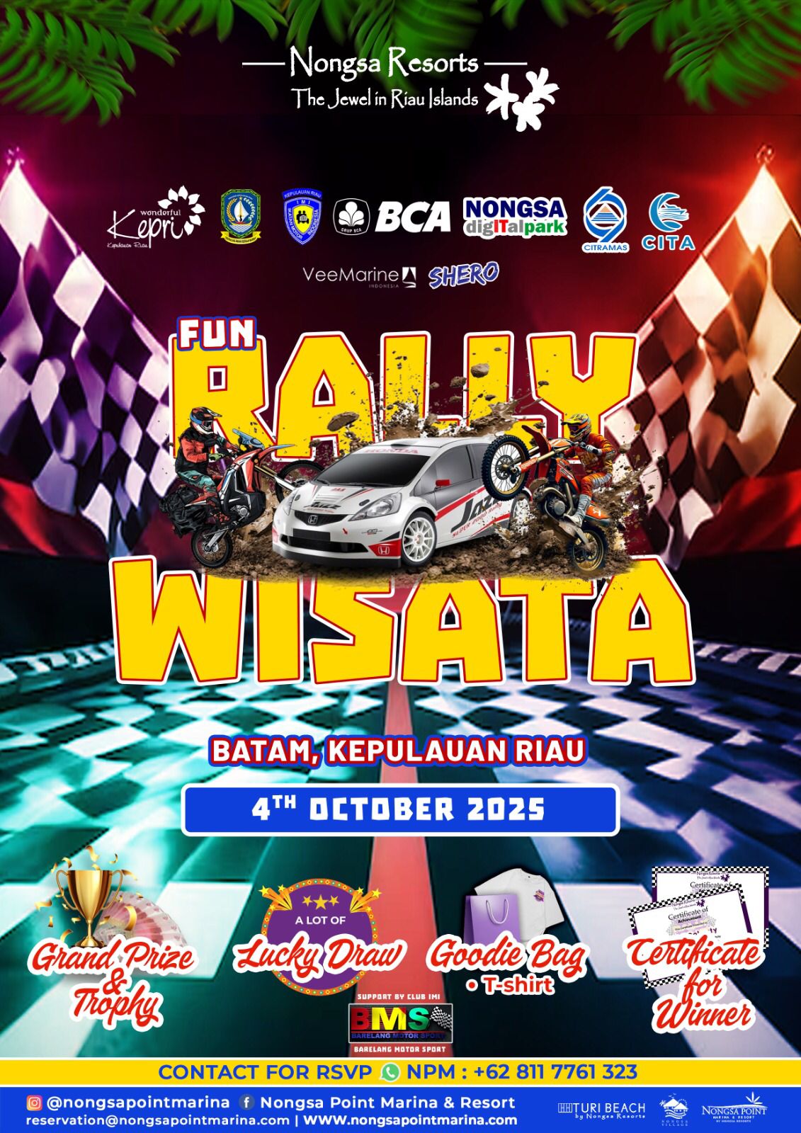 Sinergi Dispar Kepri dengan Nongsa Resort, Fun Rally Wisata Batam 2025 Jadi Magnet Wisata Baru