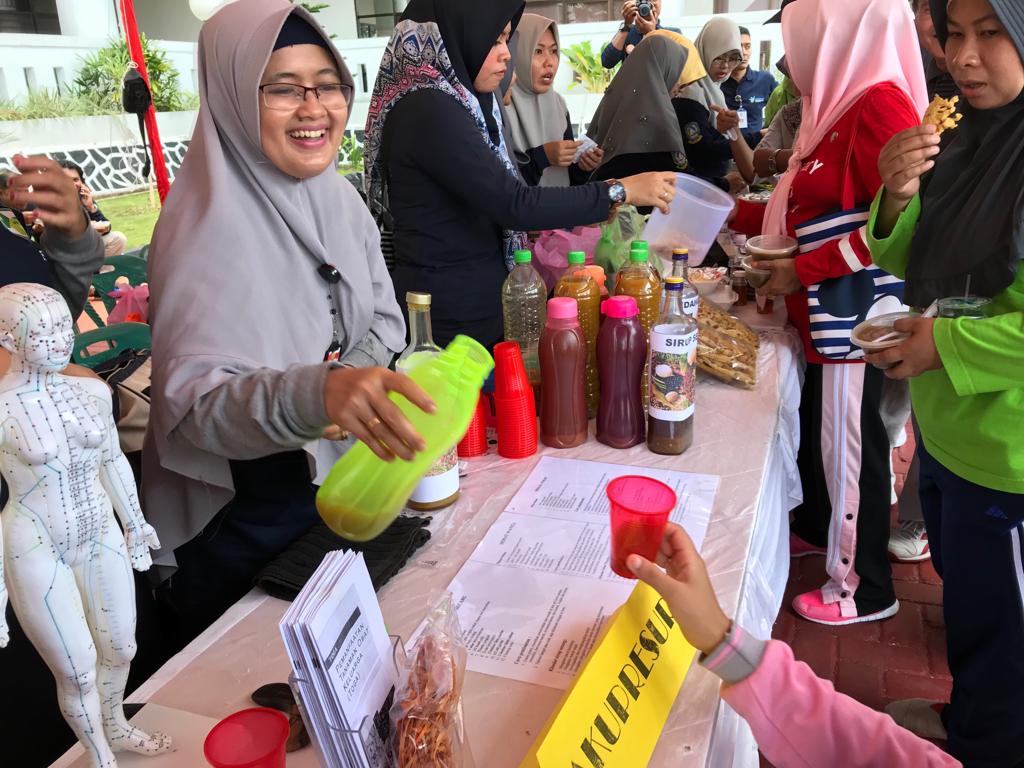 Yankes Tradisional Dinkes Kepri adakan Bazar Jamu di Hari Gizi Nasional ke-59