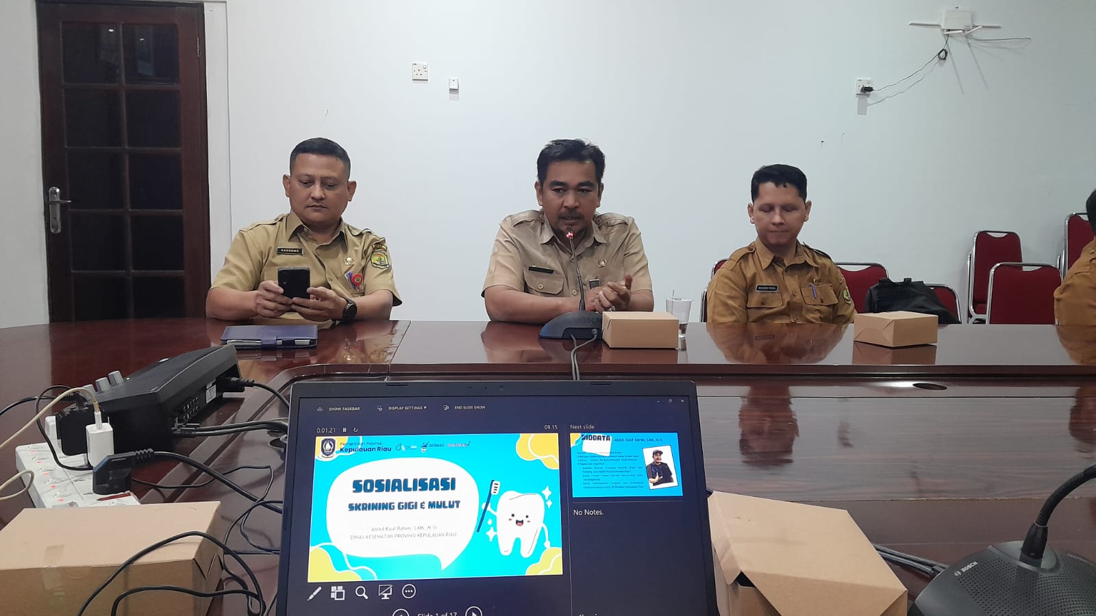 Sosialisasi Program pencegahan dan Pengendalian Kesehatan Gigi dan Mulut bersama Puskesmas se Kota Tanjungpinang