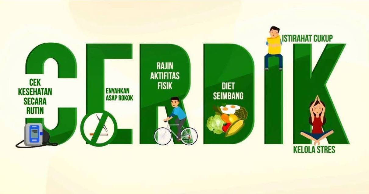 Cegah Faktor Penyakit Tidak Menular dengan "CERDIK"