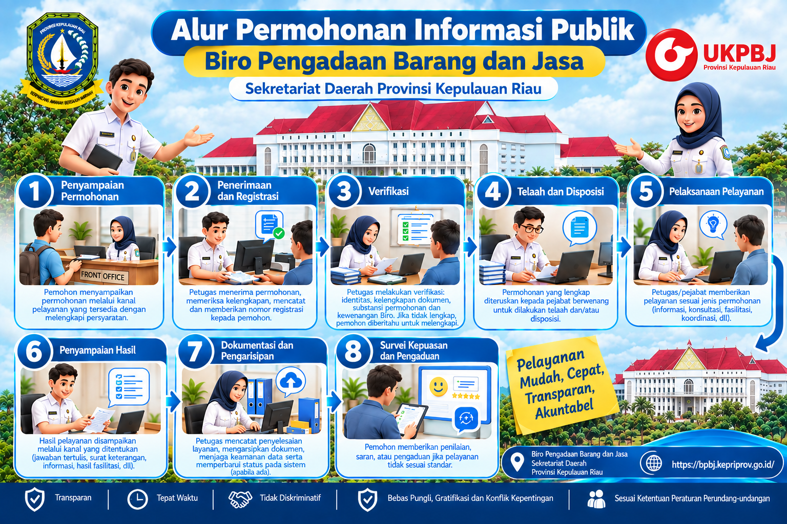 Bagan Alur Prosedur Permohonan Pelayanan BPBJ Kepri