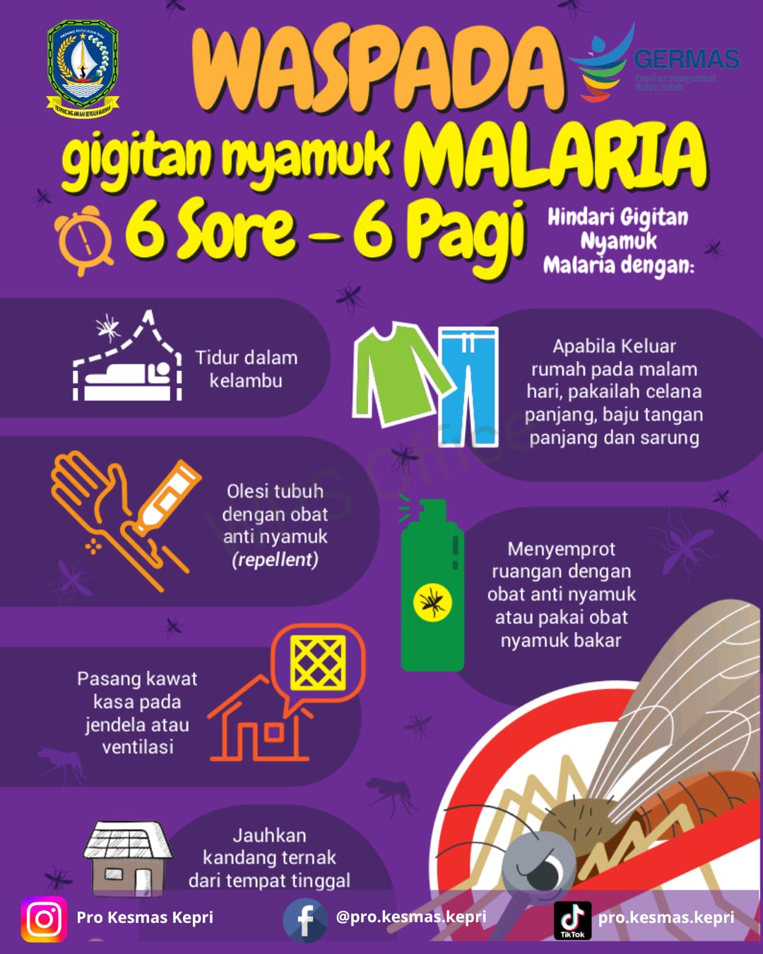 Waspada Malaria, Terapkan 3M untuk Lindungi Keluarga