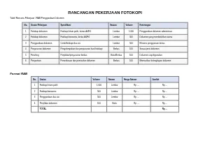 Rancangan Pekerjaan