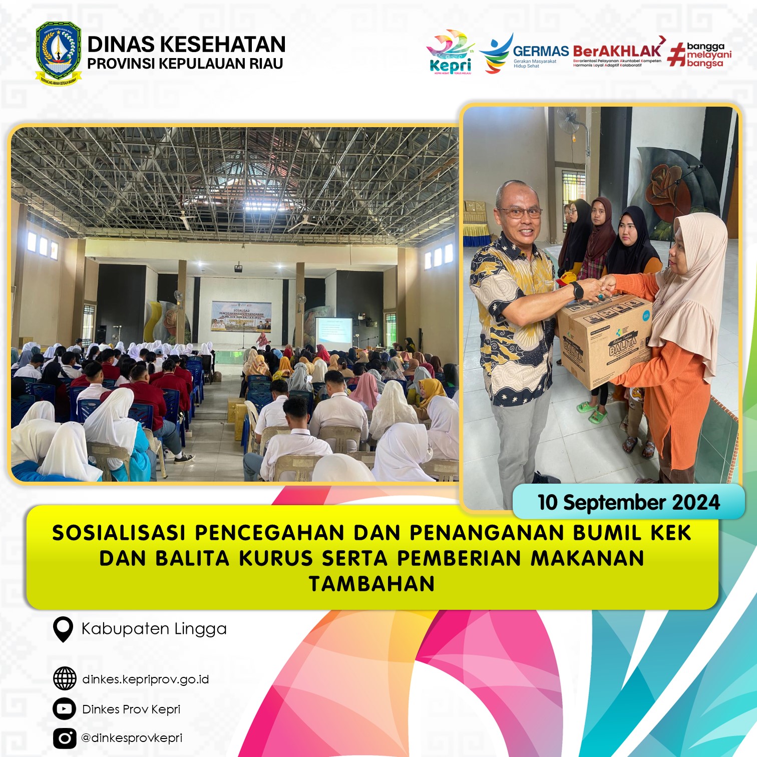 Sosialisasi Pencegahan dan Penanganan BUMIL KEK dan Balita Kurus di Kab.Lingga
