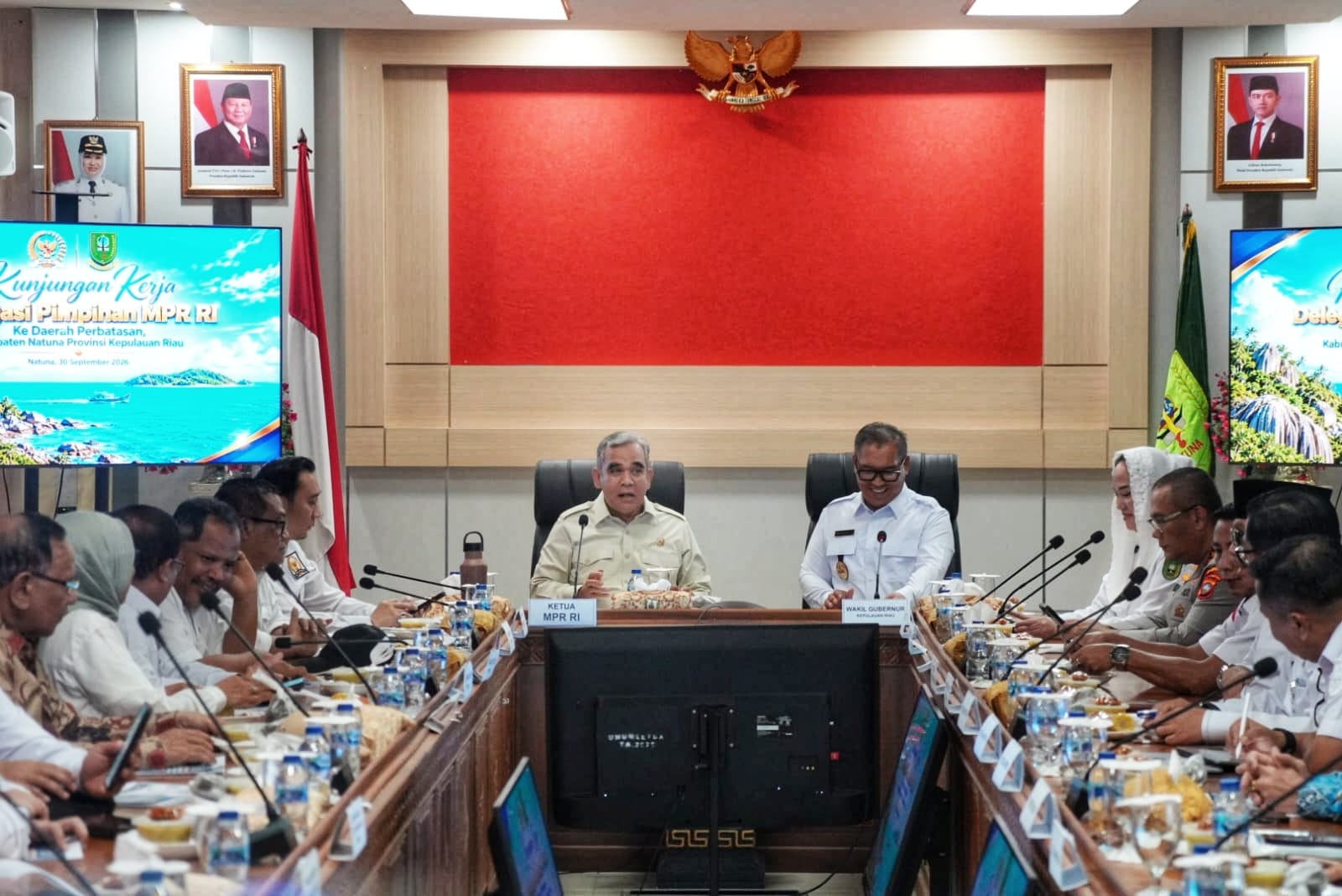 Wagub Kepri Nyanyang dan Bupati Cen Sui Lan Sampaikan Aspirasi Natuna kepada Ketua MPR RI