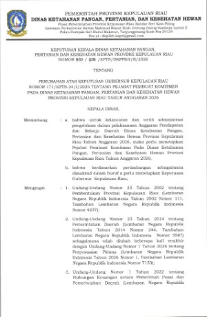 SK PERUBAHAN PPKOM - Drh. IWAN BERRI PRIMA, M.M - TAHUN 2026