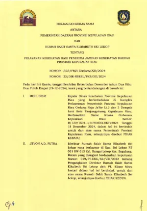 2. PKS PROV KEPRI DAN RS. ELIZABET SEI. LEKOP 2024