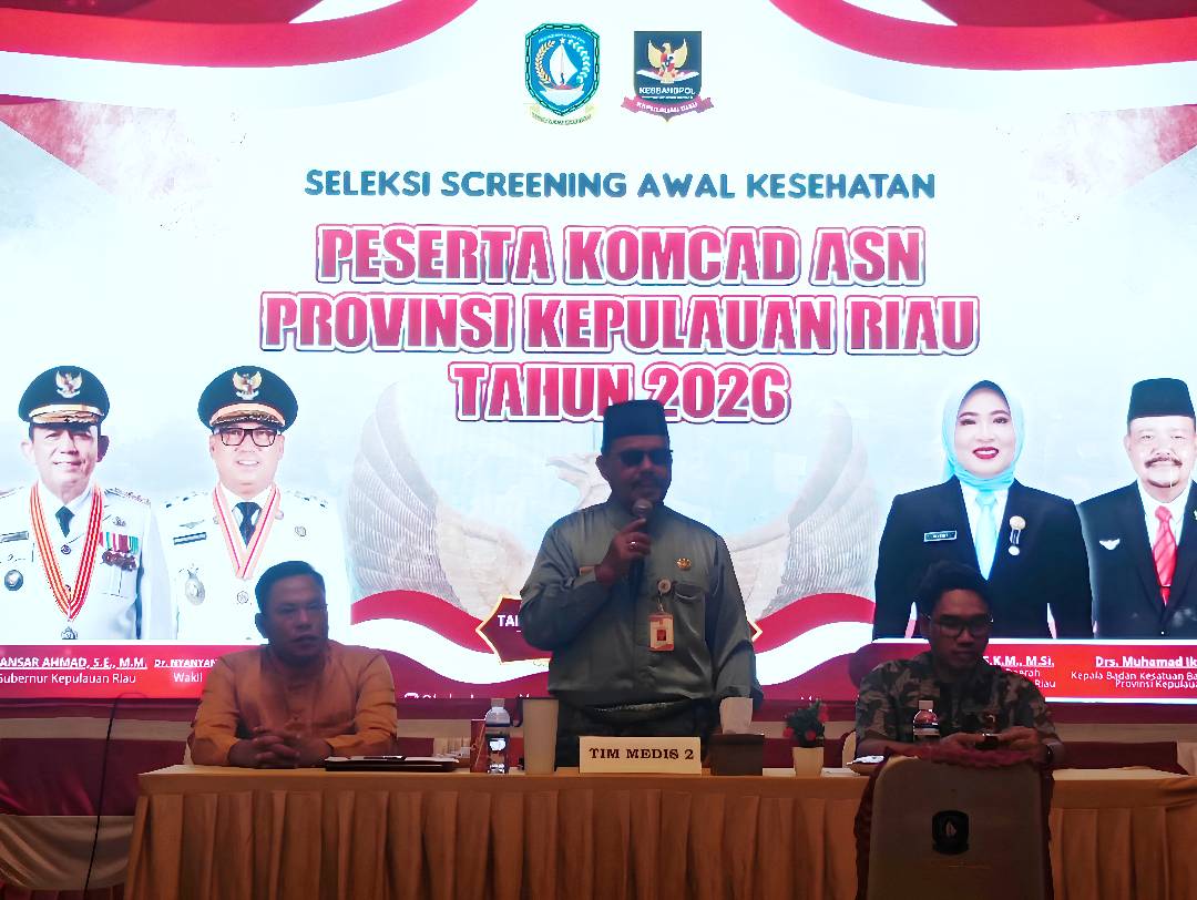 Bakesbangpol Kepri Gelar Seleksi Screening Awal Kesehatan Calon Peserta Komcad ASN Tahun 2026