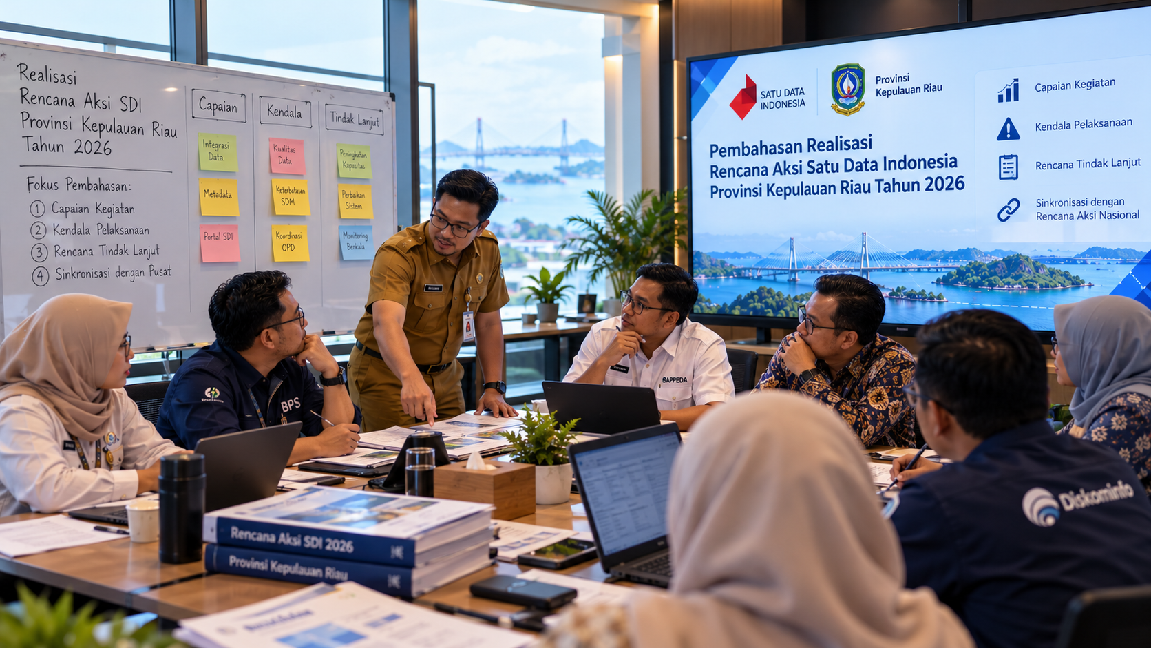 Pembahasan Realisasi Rencana Aksi Satu Data Indonesia Provinsi Kepulauan Riau Tahun 2026