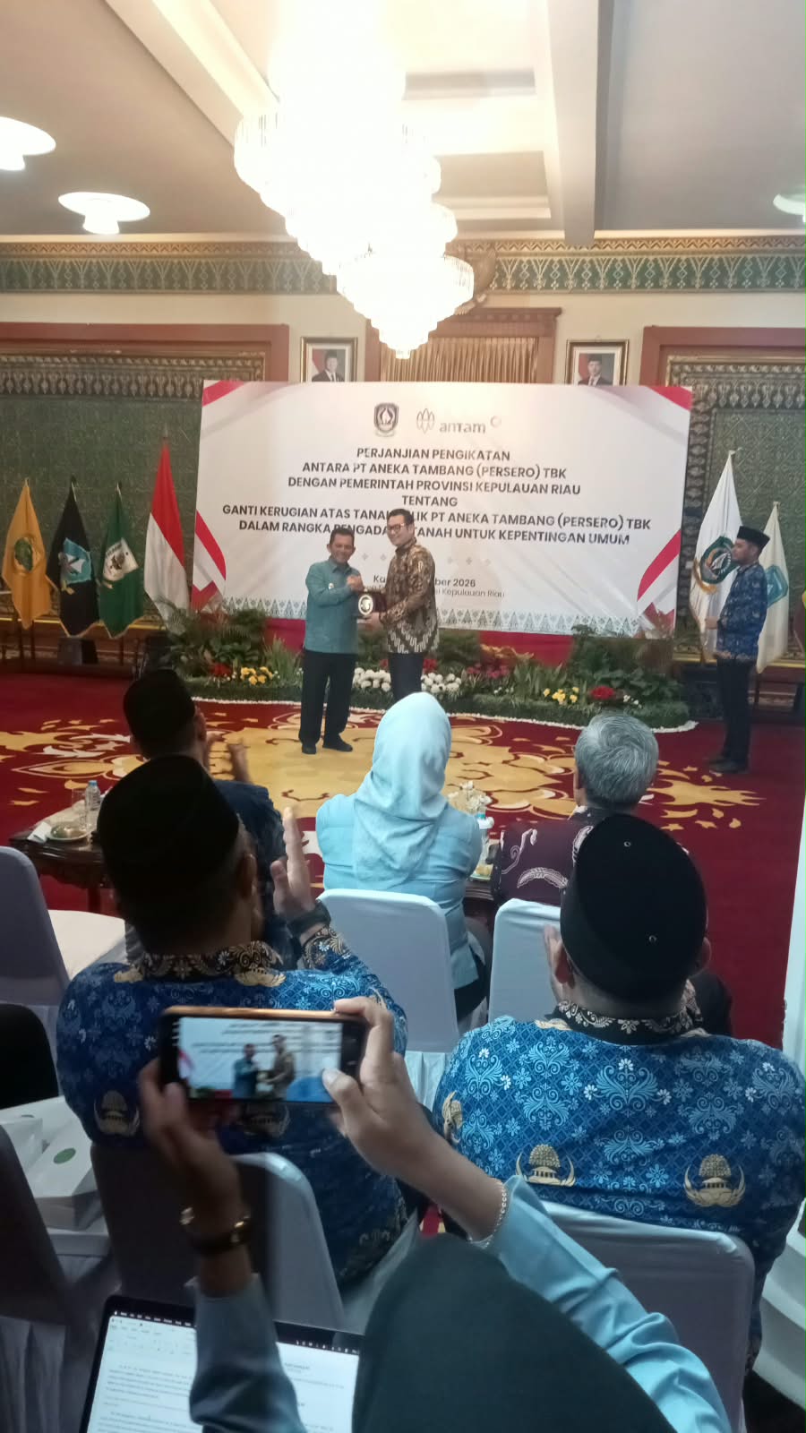 Perjanjian Ganti Kerugian Pengadaan Tanah antara PT Aneka Tambang (Persero) Tbk dan Pemprov Kepulauan Riau