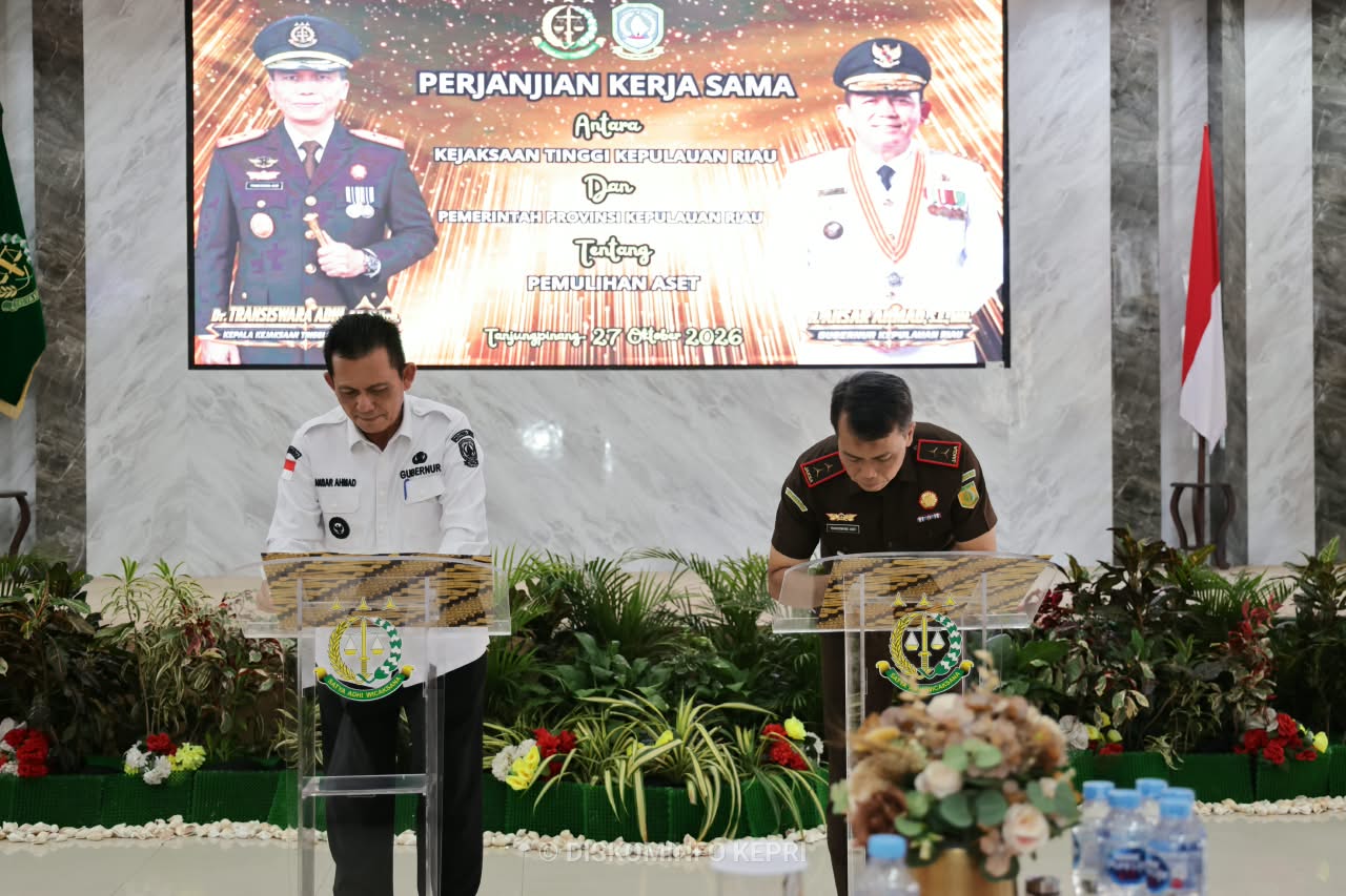 Pemprov Kepri dan Kejati Kepri Perkuat Pengamanan Proyek Strategis dan Pemulihan Aset Daerah