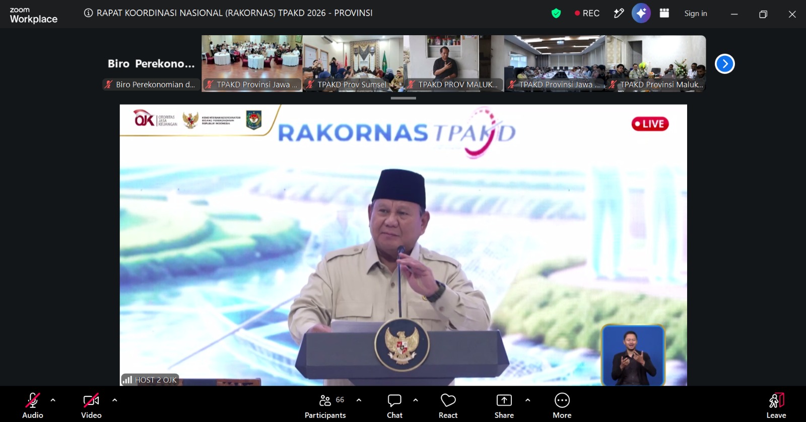 Rakornas TPAKD 2026, Presiden Prabowo Tekankan Akses Keuangan yang Berdampak Nyata bagi Kesejahteraan Masyarakat
