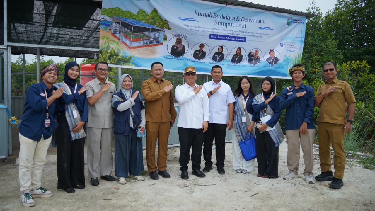 Perkuat Ketahanan Pangan Lokal, Wagub Nyanyang Resmikan Rumah Budidaya Rumput Laut Sembulang Batam
